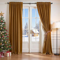 Lazzzy Velvet Blackout Curtains Thermal Insulated Room Window Drapes Super Soft by Lazzzy