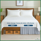 Rajlinen Ruffled Bed Skirt Full, 14 Inch Drop Dust Ruffle - Image 7