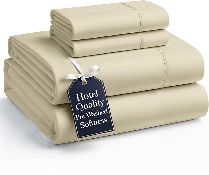 Casa Platino California King Sheets Pre-Washed Ultra Soft & Breathable Cooling by CasaPlatino