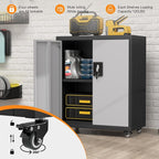 31.5''H Metal Garage Storage Cabinet - Image 6