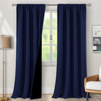 BGment Navy Blue Blackout Curtains by BGment