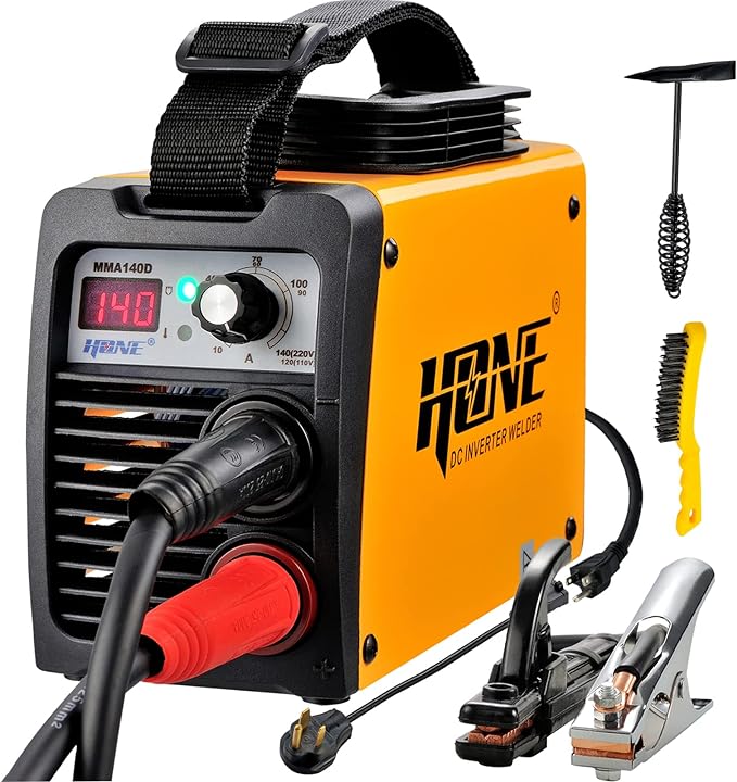 HONE ARC Welder 110V/220V, Actual 140Amp Stick Welder, Digital IGBT Inverter by HONE