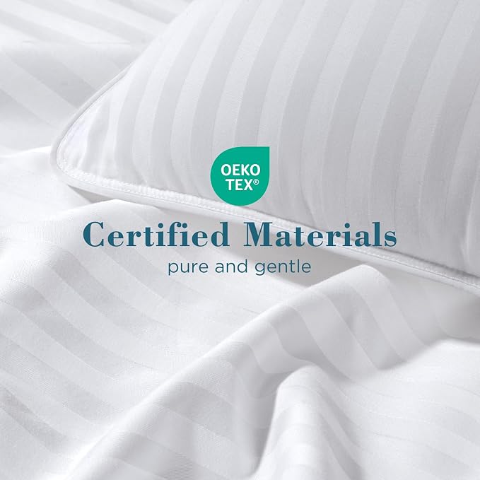 viewstar Bed Pillows Queen Size Set of 2, Hotel Collection, Down Alternative - Image 6