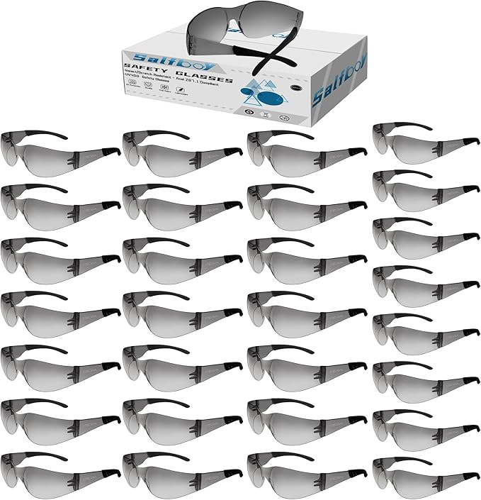 Safety Glasses Ansi Z87.1 Clear Safety Glasses Bulk Impact Resistant Lens by Salfboy