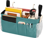 KOPIRIT Navy Teal Bedside Caddy Storage Bag Bedside Organizer - Image 3