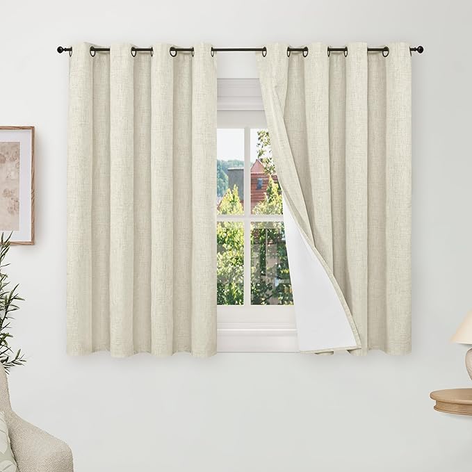 Blackout Curtains 54 Inch Length 2 Panels by Lajode
