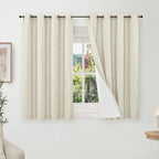 Blackout Curtains 54 Inch Length 2 Panels by Lajode