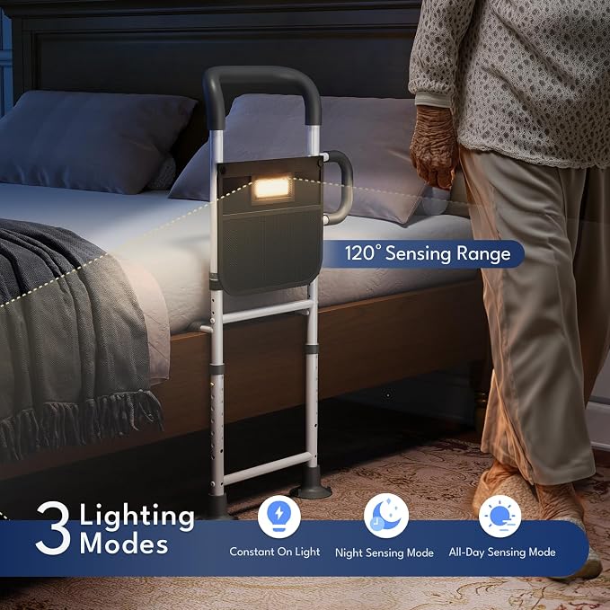 HOMEAL Bed Rails for Elderly Adults Safety, Reinforced Bedrails for Elderly - Image 4