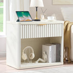 LEYAOYAO 31" Wide Fluted Nightstand by LEYAOYAO-Findtheshiningpointofyourideallife%EF%BC%81