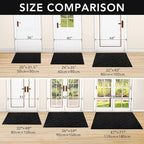 hicorfe Front Door Mat Outside Entrance, Stain and Fade Resistant, Non Slip - Image 3