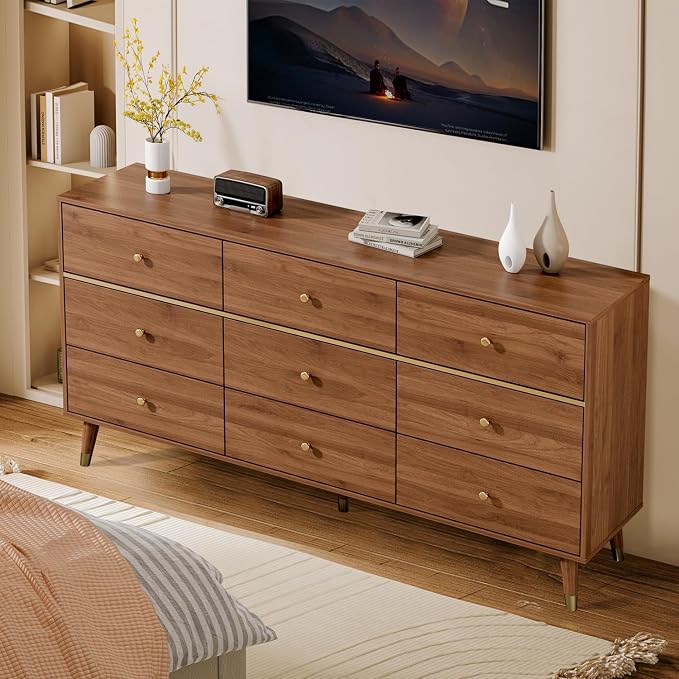 9 Drawer Dresser, Wooden Bedroom Drawer Dresser - Image 7