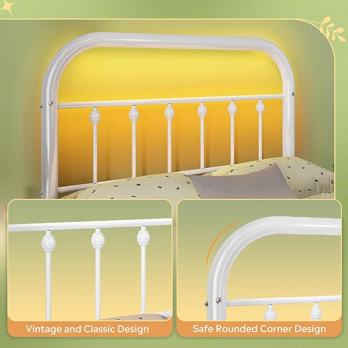 WLIVE Metal Platform Bed Frame, Twin Bed Frames - Image 5