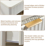 LEYAOYAO 31" Wide Fluted Nightstand - Image 6