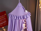 VETHIN Bed Canopy for Girls, Princess Round Dome Dreamy Mosquito Net Bedding - Image 7