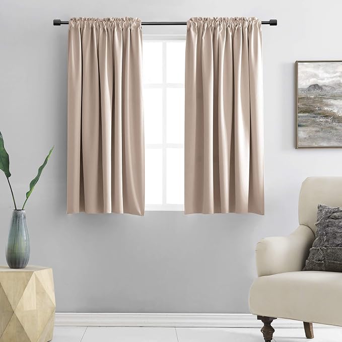 DONREN Home Fashion Thermal Insulated Room Darkening Curtains by DONREN