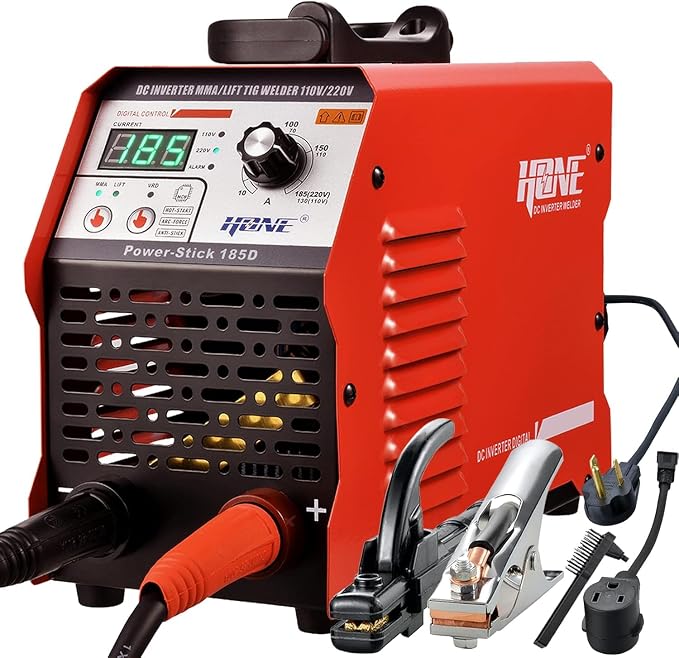 HONE ARC Welder, Actual 185Amp 110V/220V Stick Welder by HONE