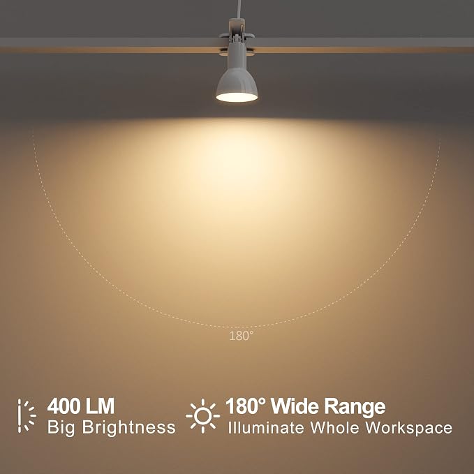 deeloop LED Clip on Light Book Reading 5W Super Bright 330° Rotation Clip on - Image 2