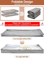 3 Inch Low Profile Under Bed Storage Bins - Image 2