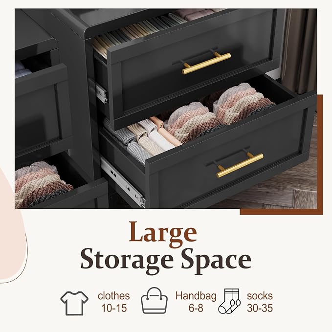Metal Small Dresser for Bedroom, 3 Drawer Dresser - Image 5