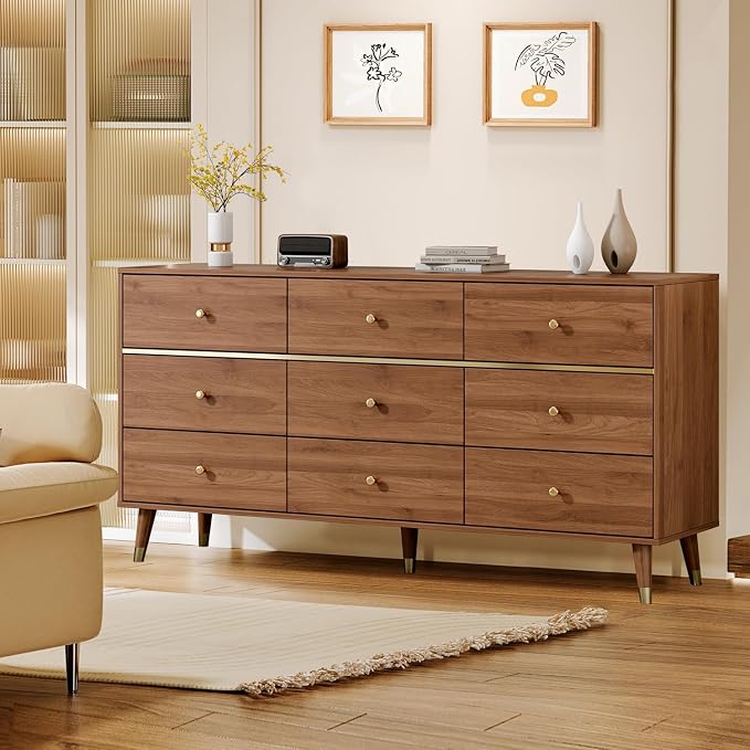 9 Drawer Dresser, Wooden Bedroom Drawer Dresser - Image 6