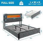 Full Upholstered LED Bed Frame - Image 2