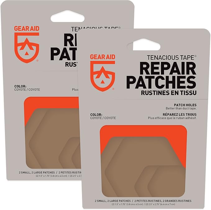 GEAR AID Tenacious Tape Hex 2.5” and 1.5” Repair Patches, Peel-and-Stick to Fix - Image 2