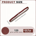 HARFINGTON 2 x 72 Inch Sanding Belts, Metal Polishing, Knife Sharpener - Image 2