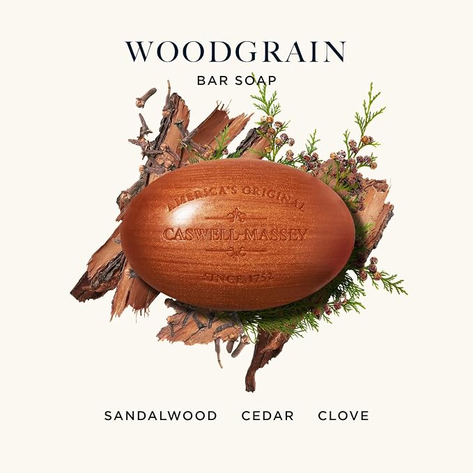 Caswell-Massey Woodgrain Sandalwood Natural Bar Soap - Image 2