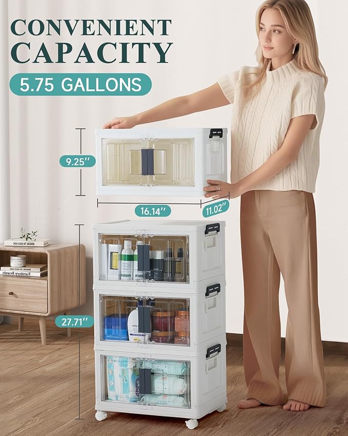 OlarHike 23QT Stackable Storage Bins - Image 6