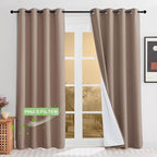KGORGE Anti Dust Soundproof 100% Blackout Curtains 4 Layers Heavy Duty Energy by KGORGE