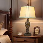 28.5" high Vintage Brown Table Lamps Set of 2 - Image 6