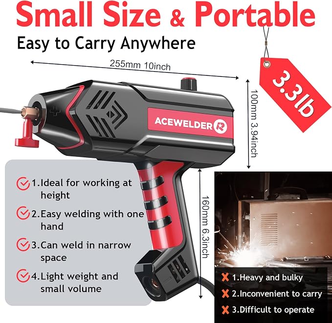 Handheld Welder 110V, Welding Machine 120A Portable Stick Welder, Hand Held - Image 2