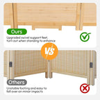 Bamboo Room Divider Folding Privacy Screens, Wall Divider - Image 2