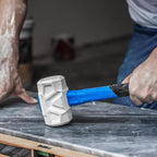 Real Steel Rubber Mallet Hammer 16 OZ White Rubber Hammer - Image 6