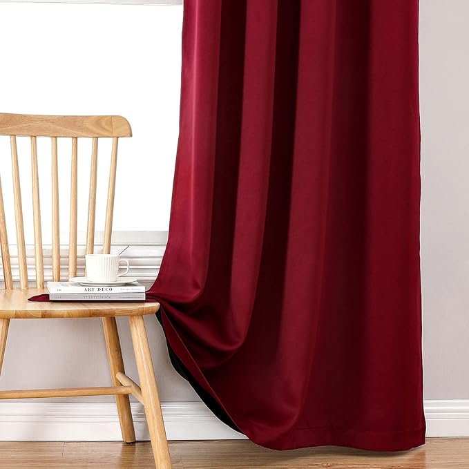 ChrisDowa 100% Blackout Curtains 108 inch Long - Image 7