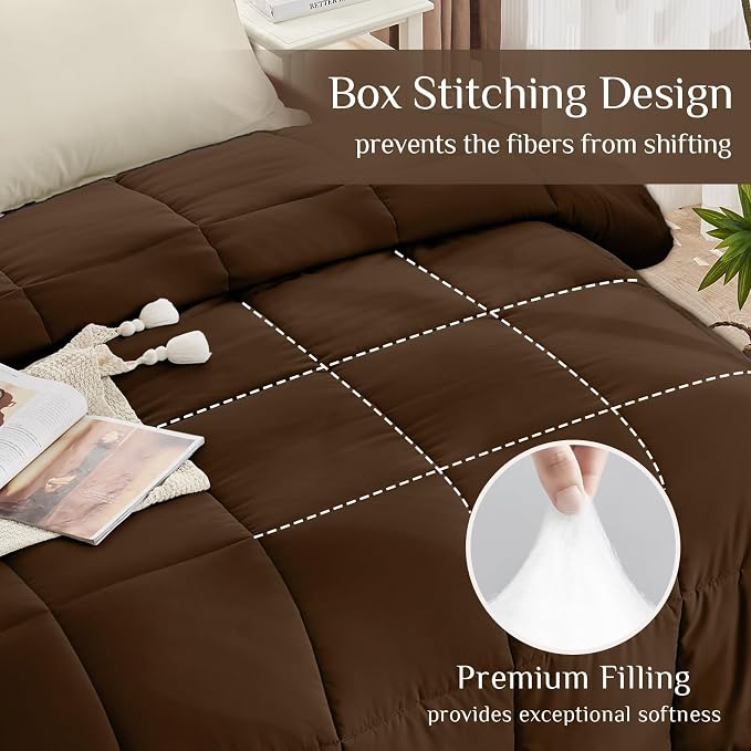 JOLLYVOGUE Twin XL Comforter Set, Ultra-Soft Bed in a Bag Twin XL Size 5 Pieces - Image 3