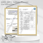 Safety Glasses for Men Women ANSI Z87.1 Safety Glasses Bulk Protective Eyewear - Image 5