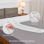 SyMax 7.8"x38" Body Pillow for Twin Bed, Memory Foam Bolster w/Removable Velvet - Image 9