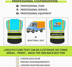 BeautyWill Custom Logo 10/20 Pack Safety Vest Class2 High Visibility Vest - Image 4