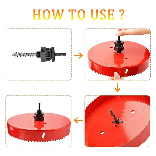 Hole Saw Heavy Duty bit Hex Shank, Hole Saw HSS - Image 8