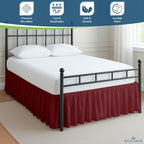 Rajlinen Ruffled Bed Skirt King, 14 Inch Drop Dust Ruffle - Image 3