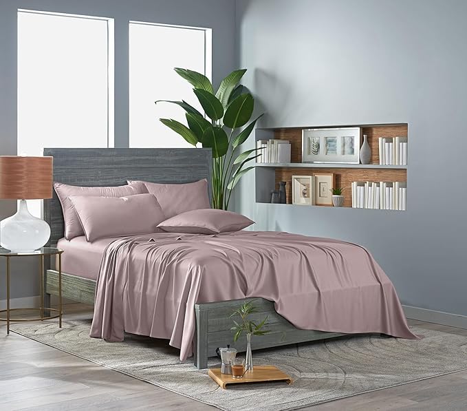 Pure Bamboo Twin Sheets, Genuine 100% Organic Viscose Derived from Bamboo Bed - Image 3