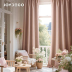 Joydeco Candy Pink Velvet Curtains 72 Inches 2 Panels, Luxury Thermal Insulated - Image 4