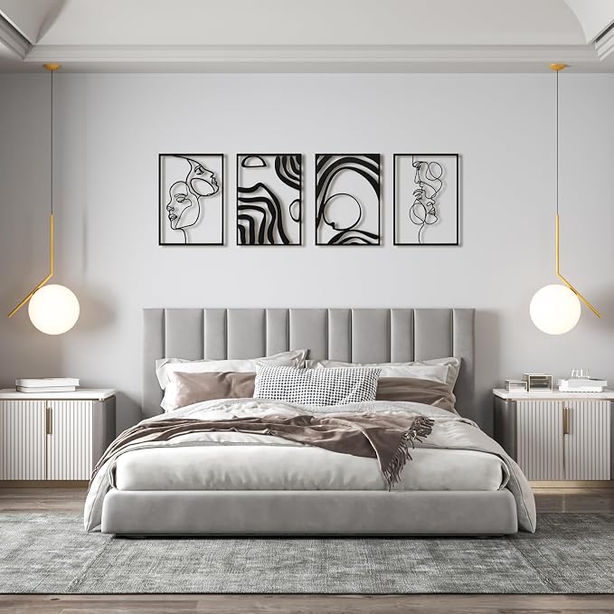 Art3d Metal Wall Art, Line Art Wall Décor, Life and Romance Story theme - Image 8