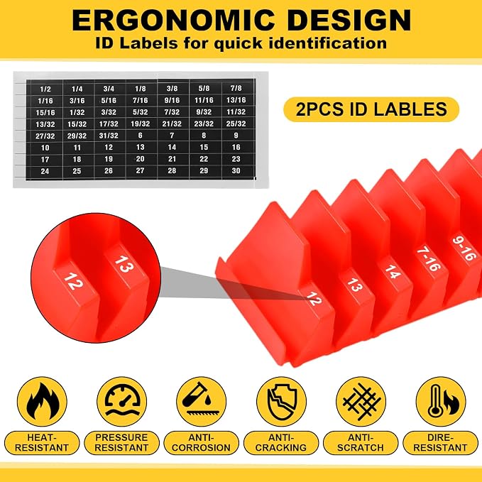 Chunful 100 pcs Modular Wrench Organizer Holder Wrench Tool Organizers Storage - Image 4