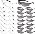 Safety Glasses for Men Women ANSI Z87.1 Safety Glasses Bulk Protective Eyewear by Salfboy