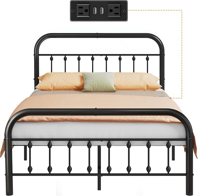 WLIVE Metal Platform Bed Frame, Full Size Bed Frame - Image 9