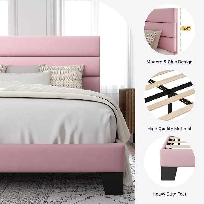 Allewie Full Size Platform Bed Frame - Image 7