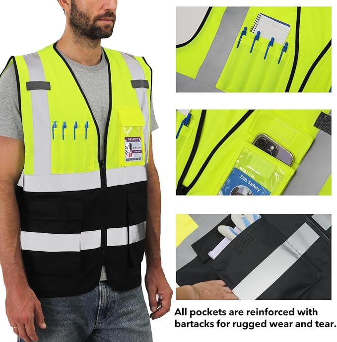 Dib Safety Reflective Vest High Visibility - Image 3