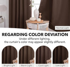 Deconovo Blackout Curtains, Thermal Insulated, W52 x L84 2 Panels, Back Tab - Image 6
